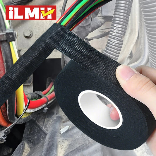Cinta de tela para arneses de cables de alta temperatura, cinta adhesiva de tela resistente al calor para aislamiento eléctrico del motor.